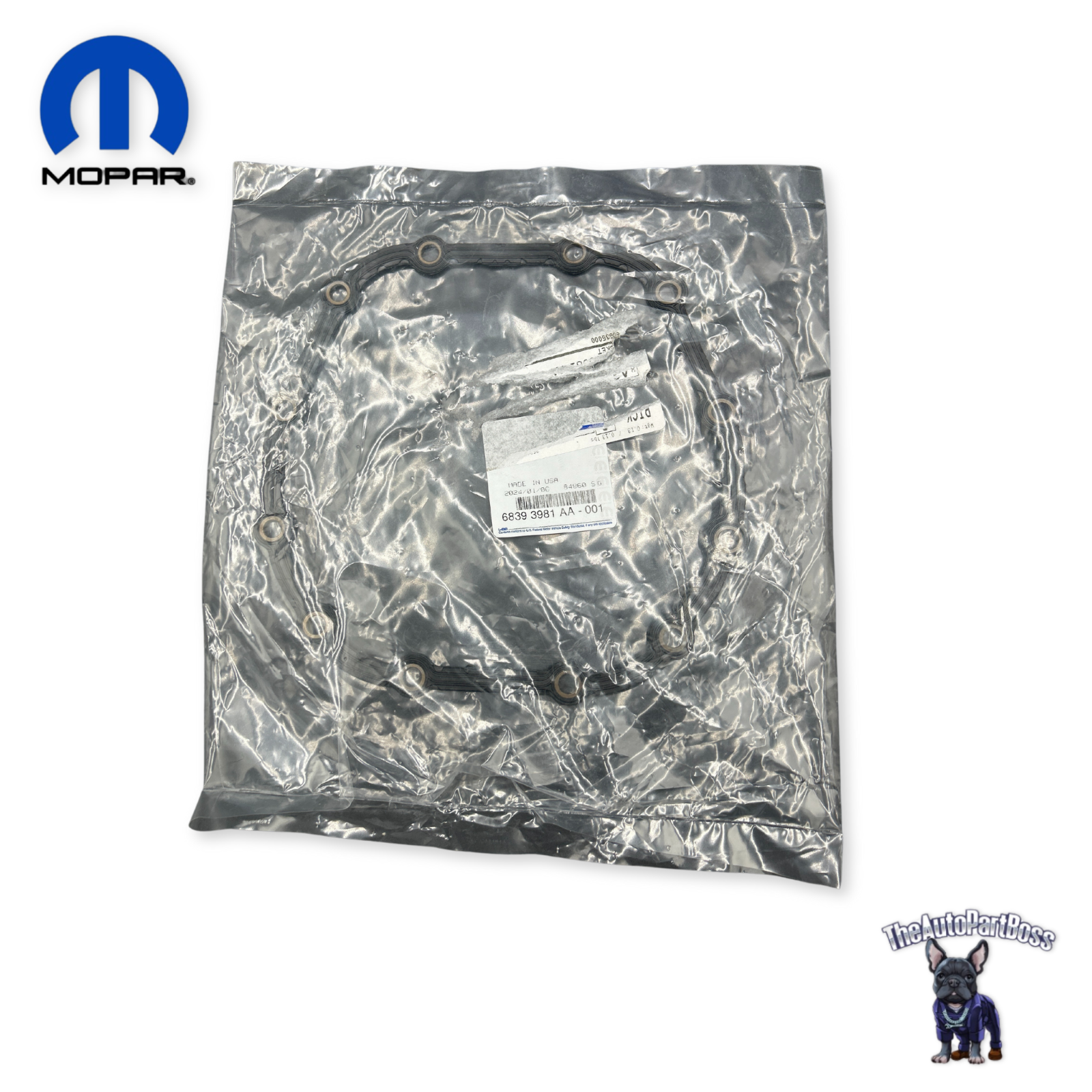 Mopar Rear Cover Gasket OEM Mopar 68393981AA 68393981AA