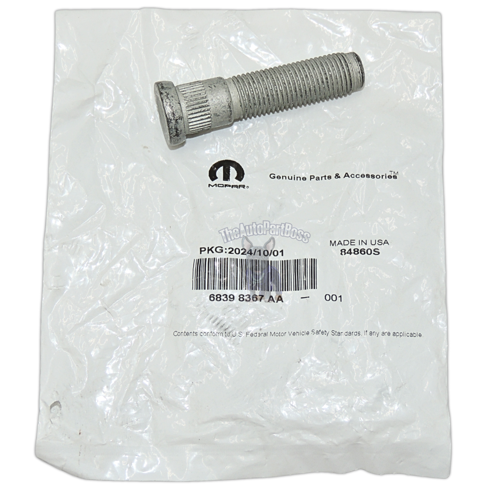 Mopar Wheel Lug Stud OEM Mopar 68398367AA 68398367AA