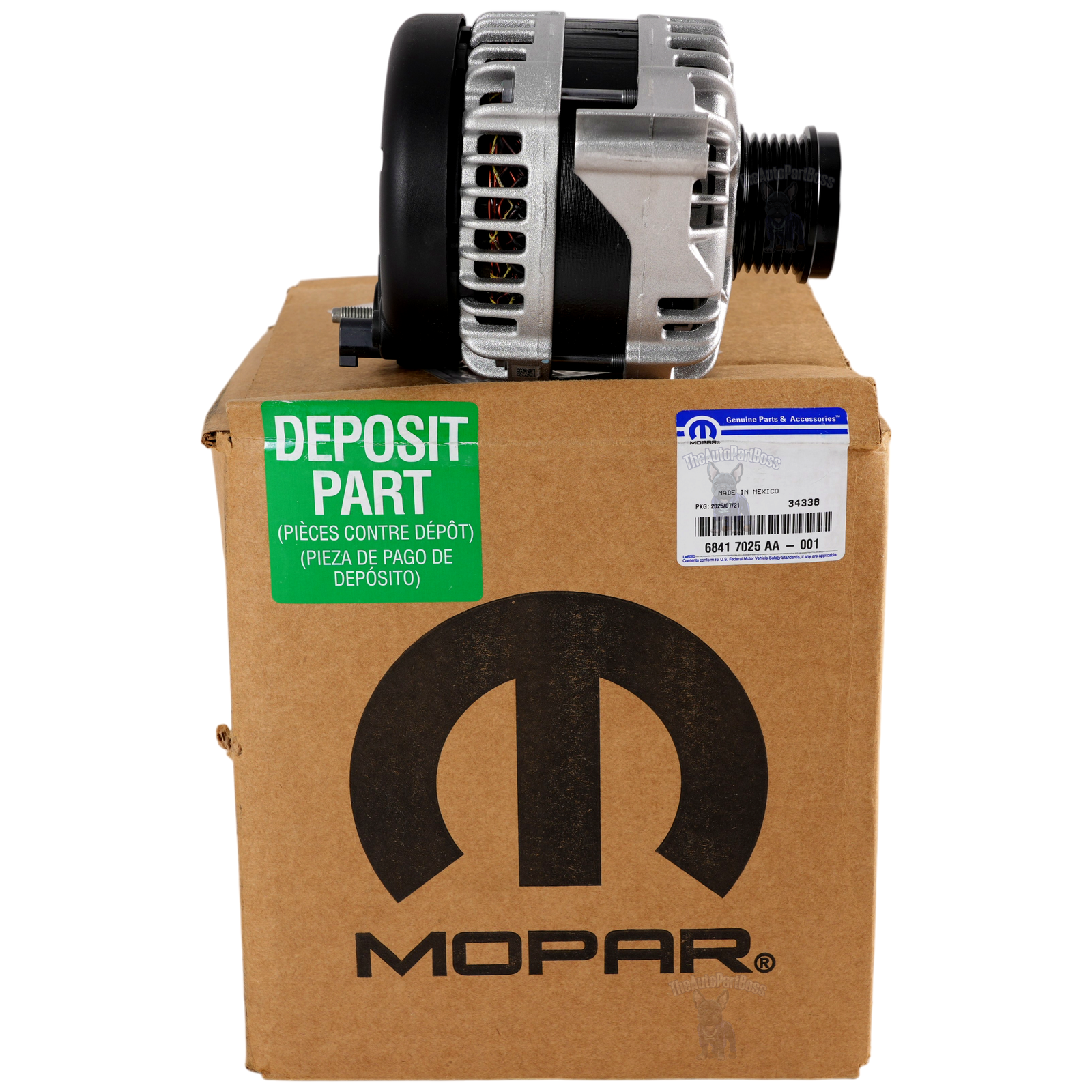 Mopar Engine Generator Genuine Mopar 68417025AA 68417025AA