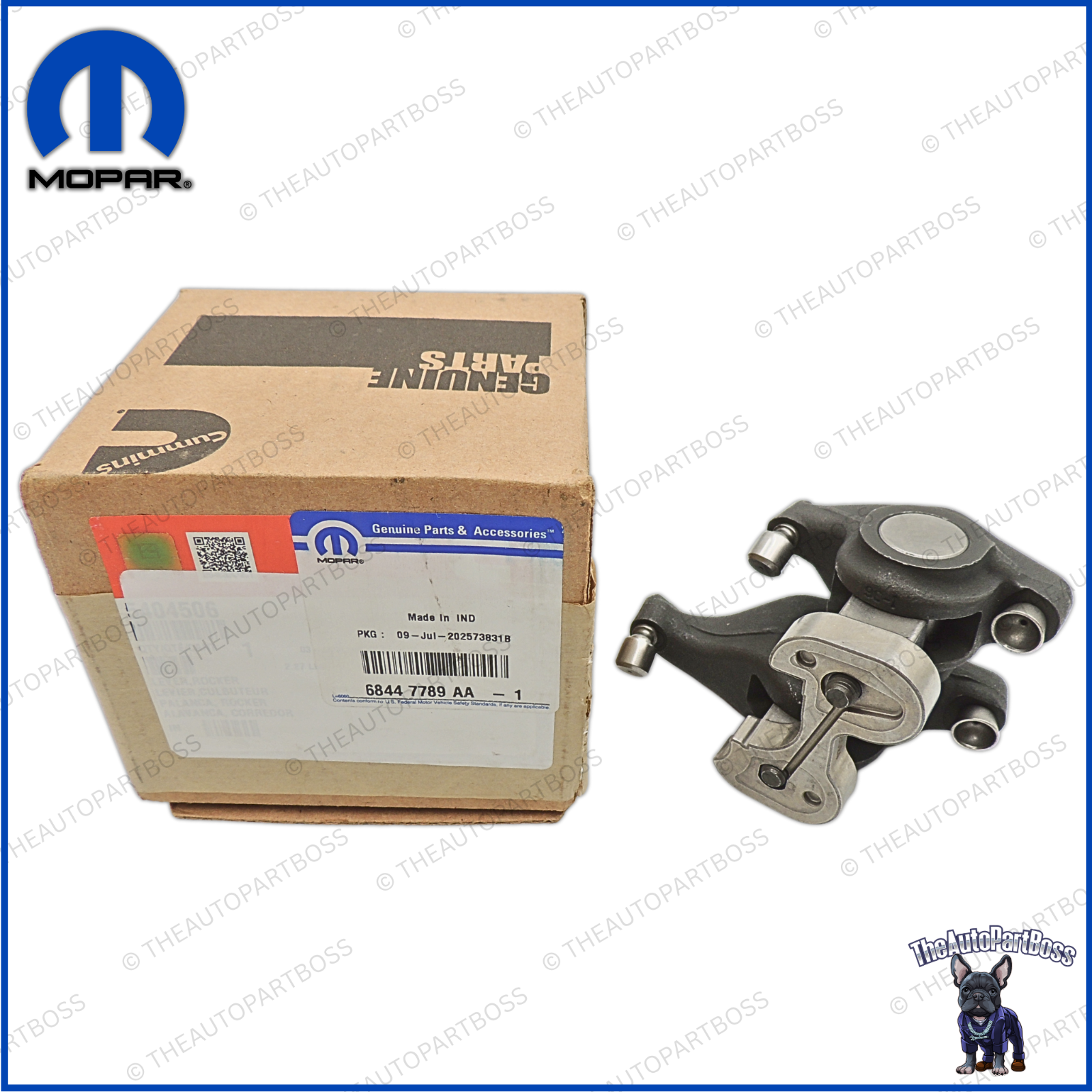 Mopar Valve Rocker Arm And Pivot Genuine Mopar 68447789AA 68447789AA
