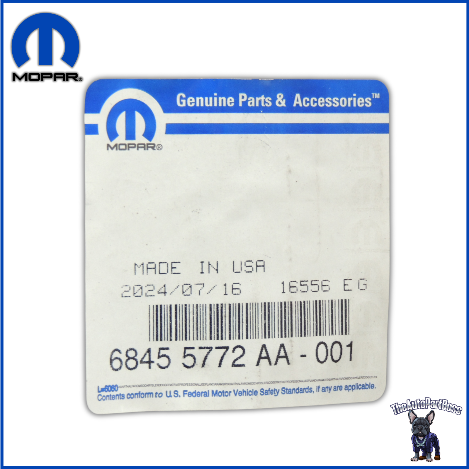 Mopar Gasket OEM Mopar 68455772AA 68455772AA