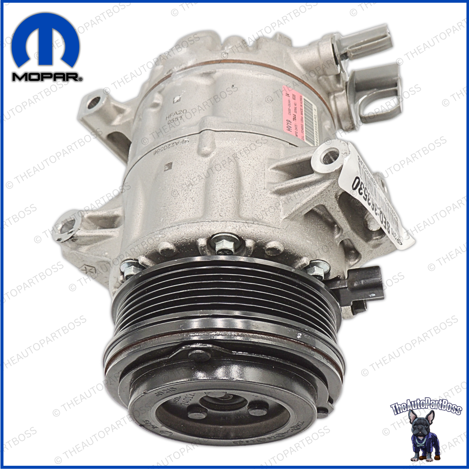 Mopar 21-24 Jeep Grand Cherokee A/C Compressor OEM Mopar 68459835AB 68459835AB
