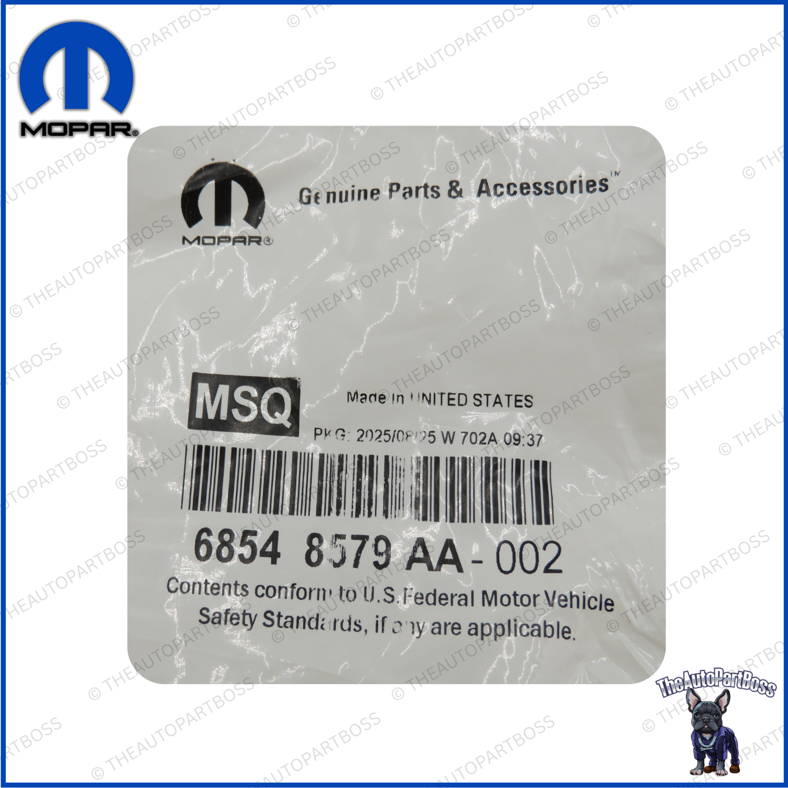 Mopar Cabin Air Filter Genuine Mopar 68548579AA 68548579AA