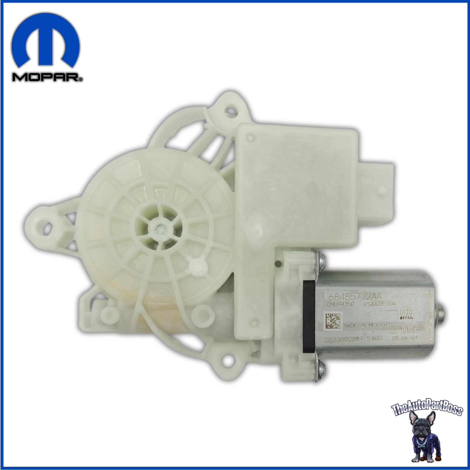 Mopar Window Regulator Motor, Right OEM Mopar 68565746AA 68565746AA