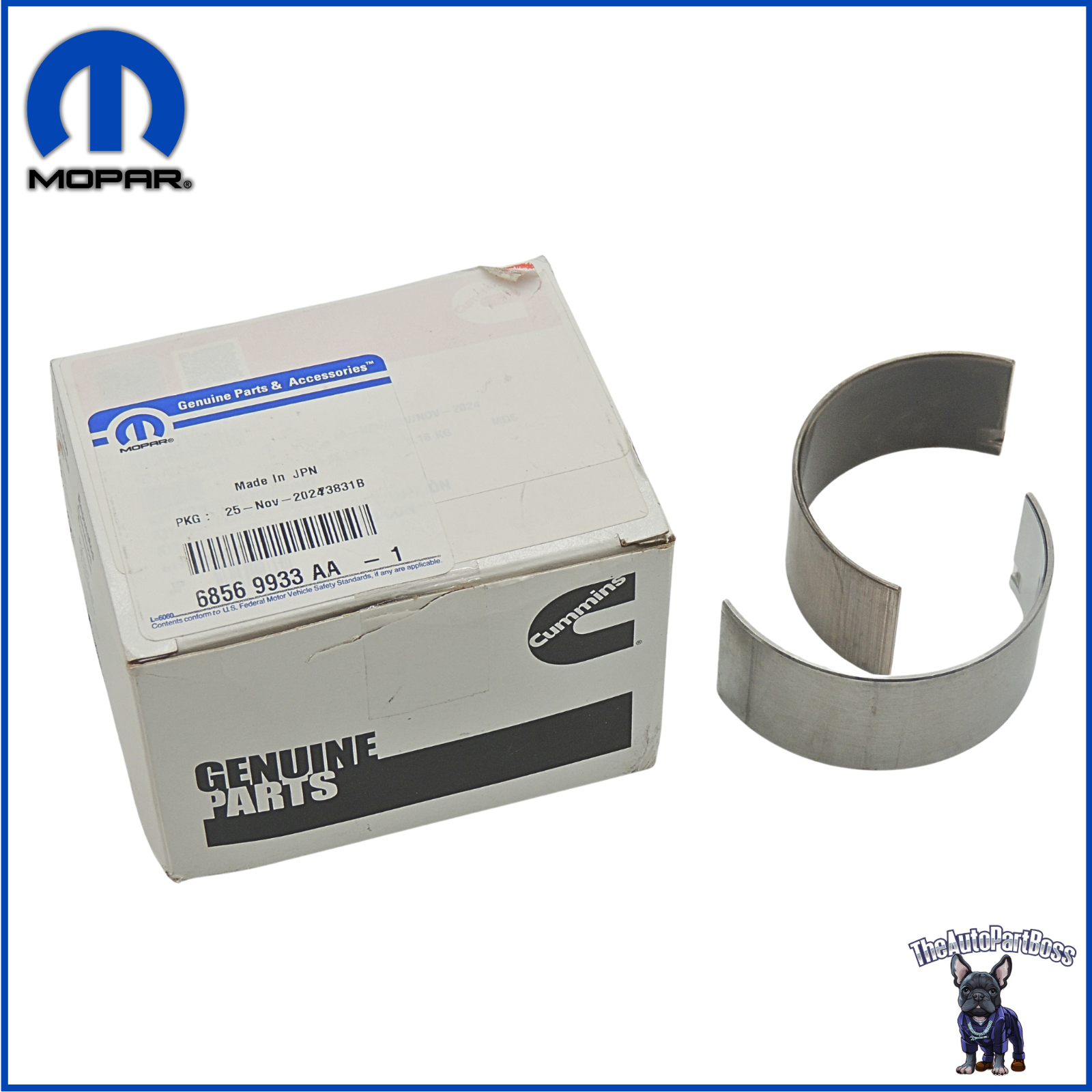 Mopar Connecting Rod Bearing Kit OEM Mopar 68569933AA 68569933AA
