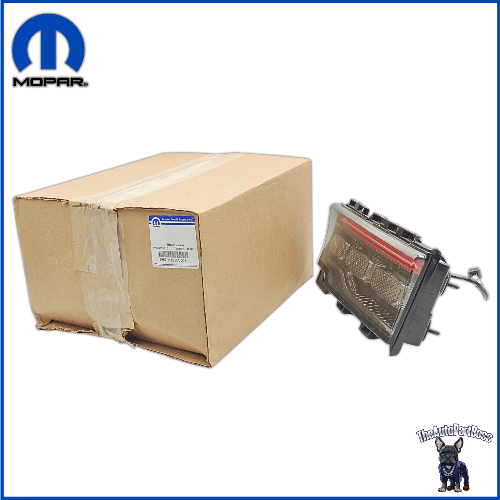Mopar Lift-Gate Lamp, Right OEM Mopar 68621170AA 68621170AA