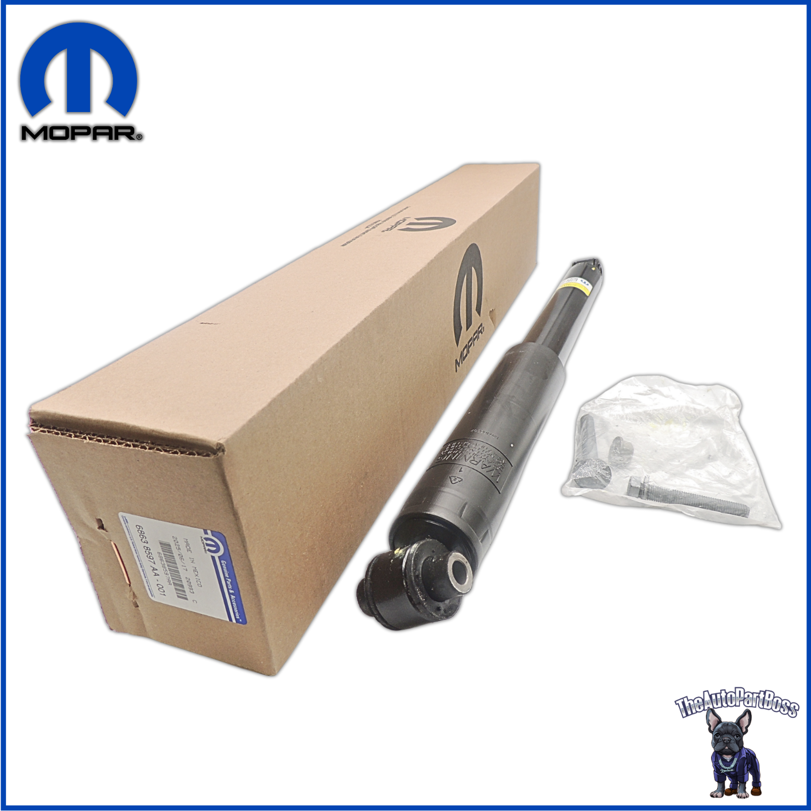 Mopar Suspension Shock Absorber Kit OEM 68638597AA 68638597AA