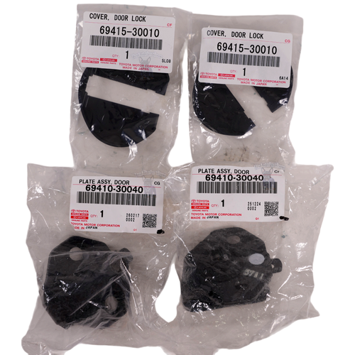 Toyota Toyota Genuine Door Striker Cover Right Left Set 69410-30040 69415-30010 69410-30040-69415-30010