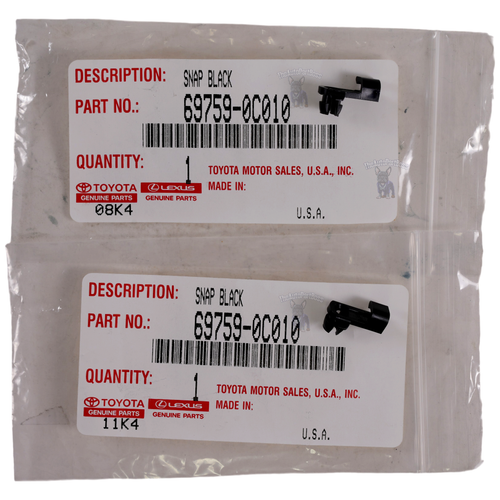 Toyota 2 PACK Hood Latch Clip OEM Toyota 69759-0C010 69759-0C010-2x