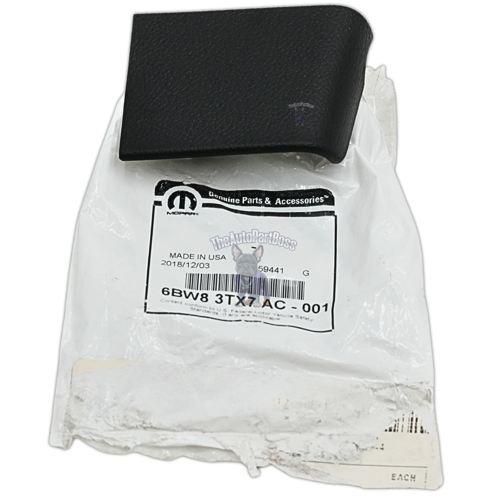 Mopar Seat Belt Anchor Cover Left Genuine Mopar 6BW83TX7AC 6BW83TX7AC