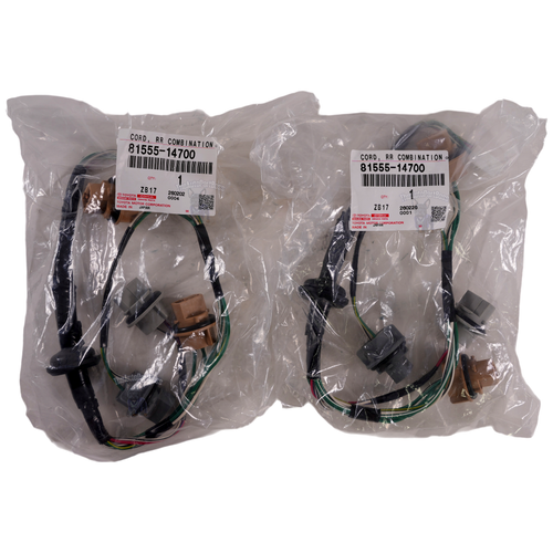 Toyota 2 PACK Socket Wire Sub-Assembly OEM Toyota 81555-14700 81555-14700-2x