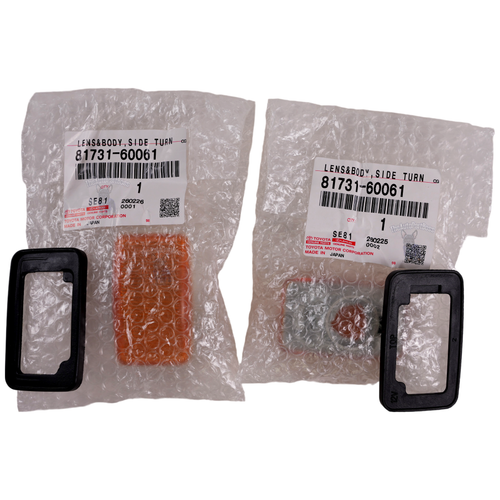 Toyota 4PK Side Marker Lamp Light Gasket Set Toyota OEM 81731-60061 81732-17010 81731-60061-81732-17010