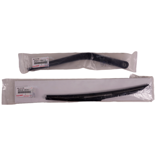 Toyota Lexus Genuine LX470 Toyota Land Cruiser 1998-2007 Rear Wiper Arm Blade Set OEM 85241-58010-85242-28060