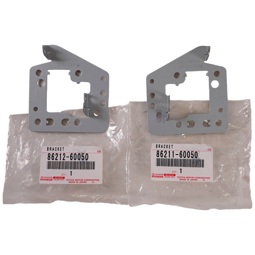 Toyota Radio Mount Bracket RH LH SET Toyota OEM Genuine 86211-60050 86212-60050 86211-60050-86212-60050