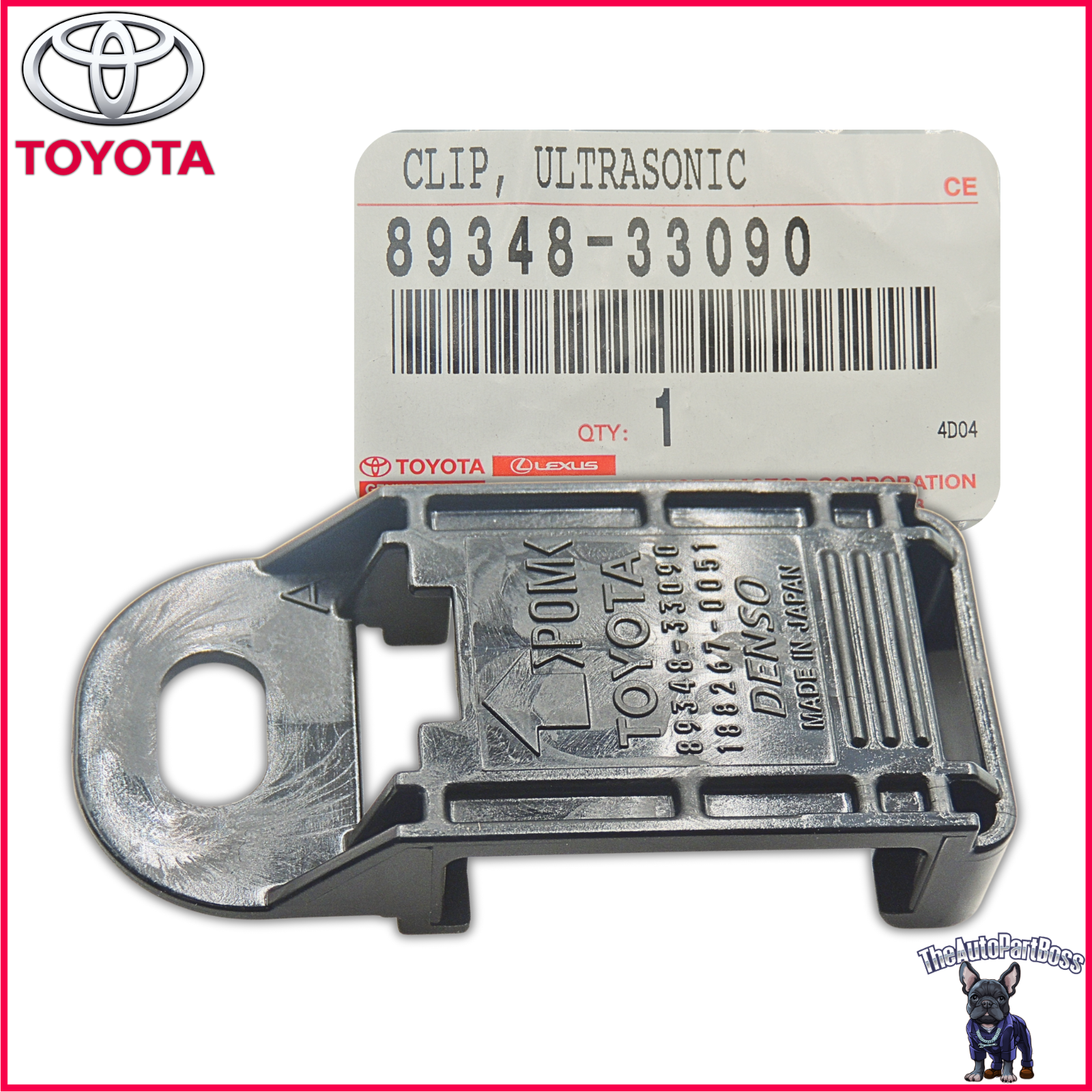 Toyota Park Sensor Retainer Clip OEM Toyota 89348-33090 89348-33090