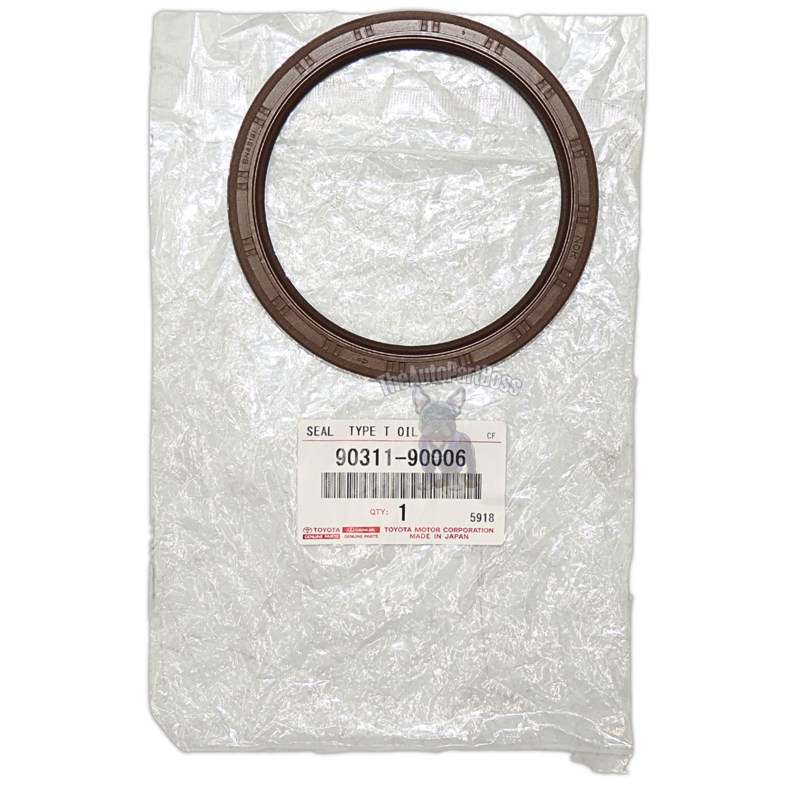 Toyota Engine Crankshaft Seal Rear Genuine Toyota 90311-90006 90311-90006
