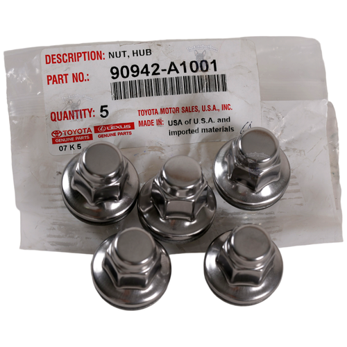 Toyota 5 PACK Wheel Lug Nut OEM Toyota 90942-A1001 90942-A1001-5x