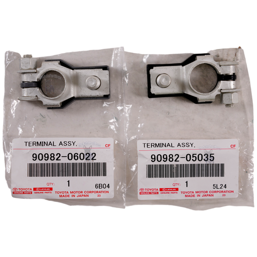 Toyota Battery Terminal Positive And Negative Toyota OEM 90982-06022 with 90982-05035 90982-06022-90982-05035