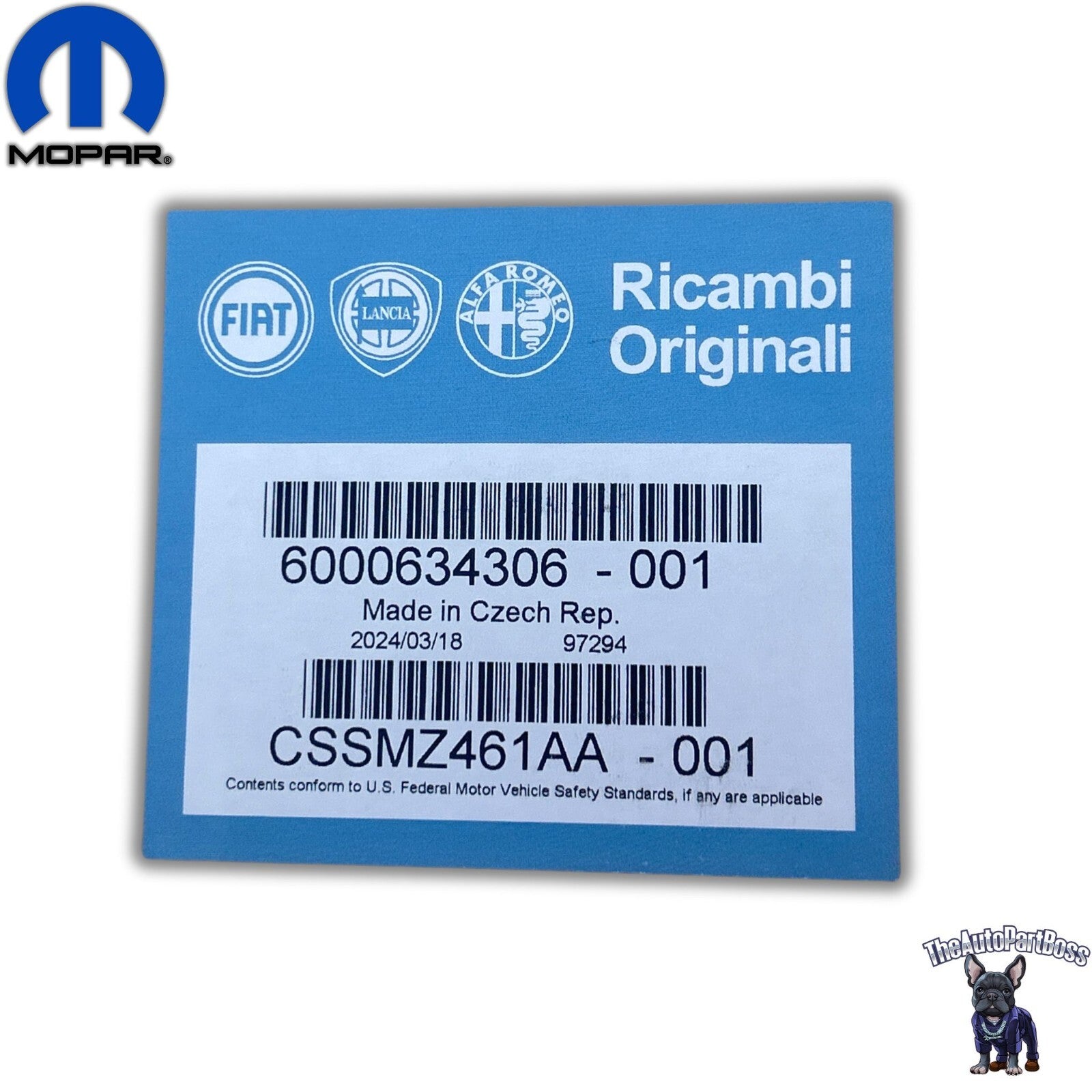 Mopar Ram Jeep Ecodiesel Pump Genuine Mopar CSSMZ461AA CSSMZ461AA