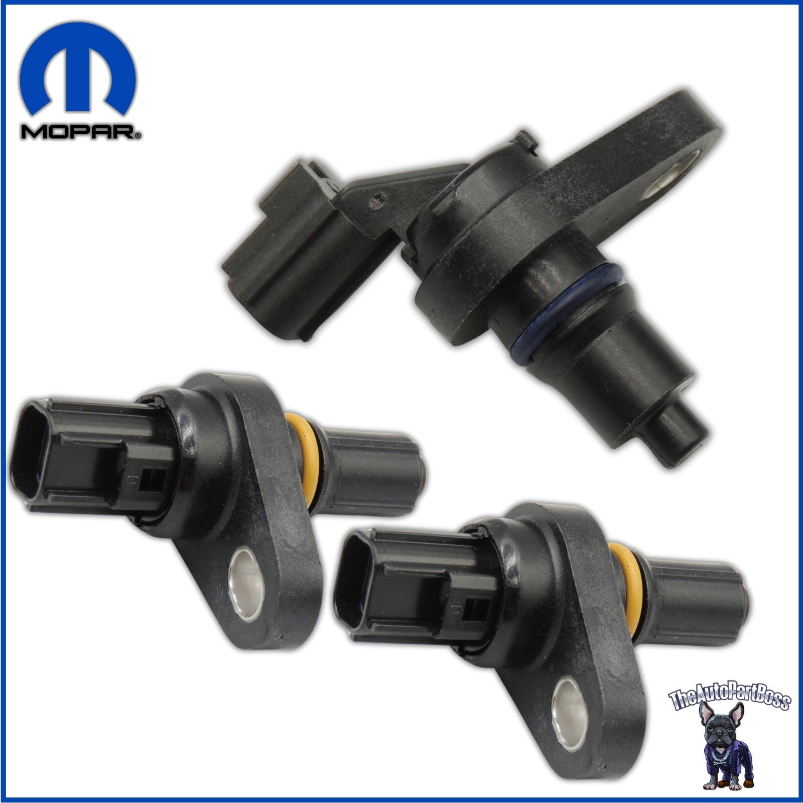 Mopar 2X Input Output Speed & 1X Transfer Speed Sensor OEM Mopar 5078930AA 5078554AA KIT-1X5078930AA-2X 5078554AA